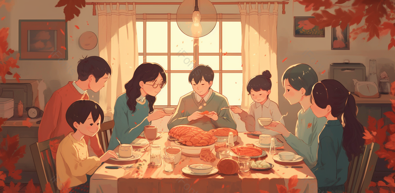 一家人吃饭背景图母亲节插画手绘黄色温馨亲人吃饭海报广告图,插画/手绘图,插画/手绘图库,插画/手绘图下载,插画/手绘